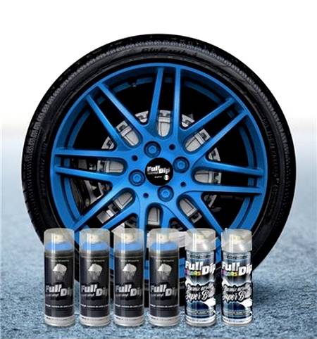 Pacco risparmio 6x Full Dip AZZURRO METALLIZZATO LUCIDO