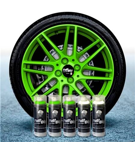 Pacco da 5 Full Dip VERDE FLUO