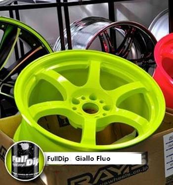 Pacco da 6 Full Dip GIALLO FLUO LUCIDO