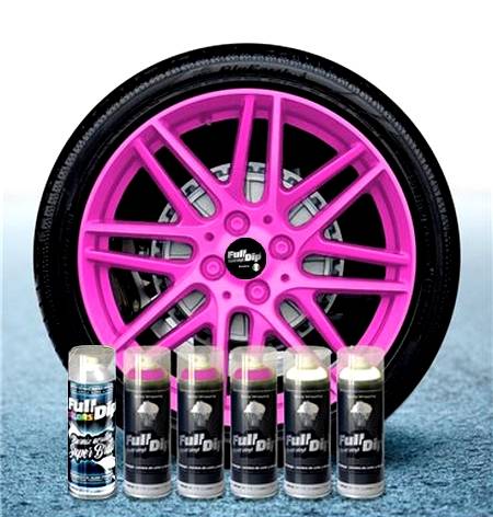 Pacco da 6 Full Dip ROSA FLUO LUCIDO