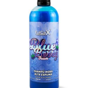 Shampoo foam blue berry
