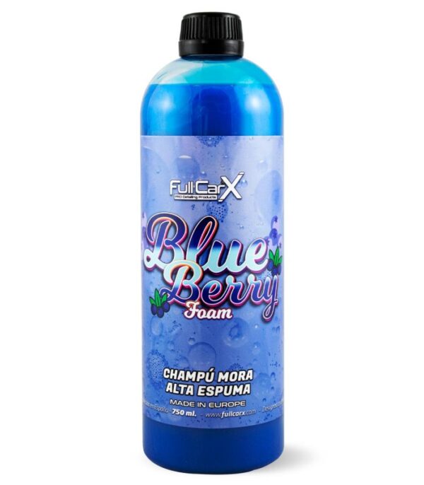 Shampoo foam blue berry